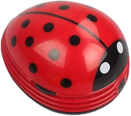 Cute Portable Beetle Ladybug Cartoon Mini Desktop Vacuum Desk Dust Cleaner