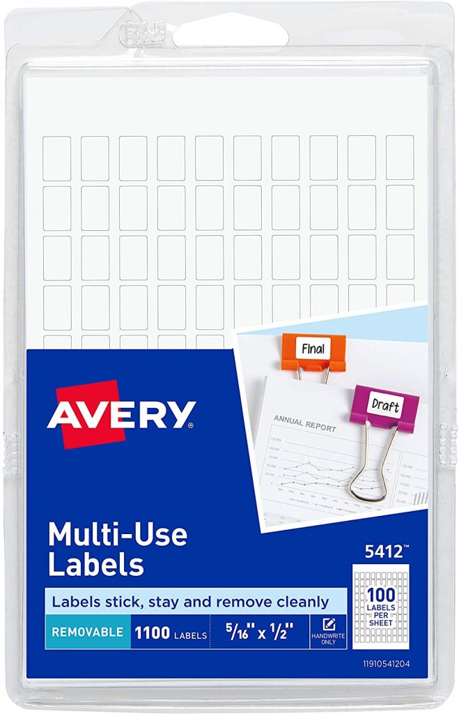 Avery Removable Rectangular Labels