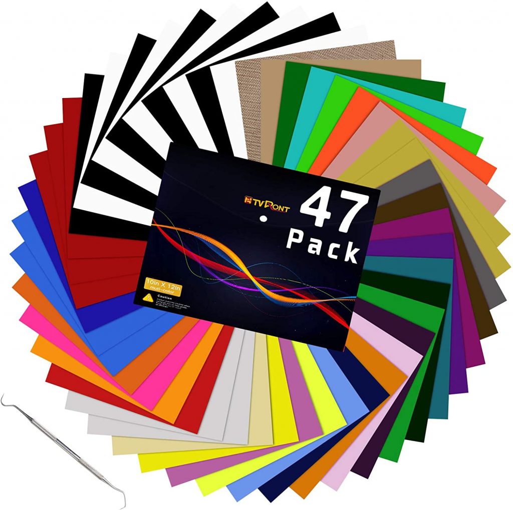 HTV Heat Transfer Vinyl Bundle: 47 Pack