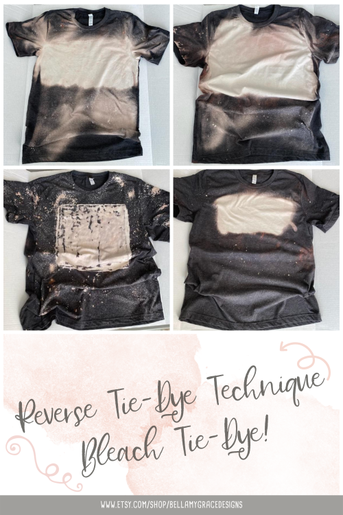 Reverse Tie-Dye Technique - Bleach Tie-Dye